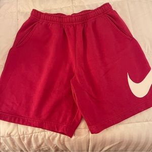 Pink Nike Sweatpants Shorts Women’s Size Large